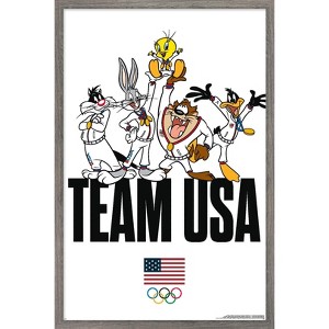 Trends International Looney Tunes x Team USA - Portrait Framed Wall Poster Prints - 1 of 4