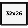 PosterPalooza | Modern Shadow Box 1" Depth Black Picture Frame - UV Acrylic, Backing Board, Hanging Hardware - 2 of 4