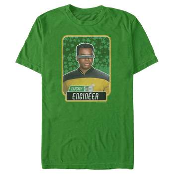 Men's Star Trek: The Next Generation St. Patrick's Day Lucky Engineer La Forge T-Shirt
