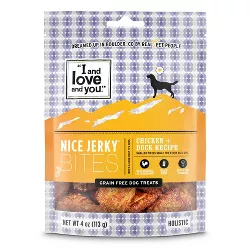 I and Love and You Nice Jerky Chicken + Duck Natural Dog Treats - 4oz