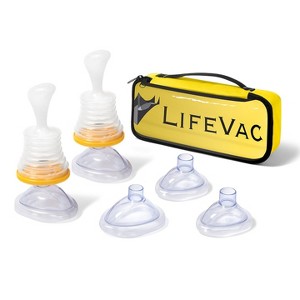 LifeVac Home & Yellow Travel Combo Kit - Portable Suction Rescue Device, First Aid Kit for Kids and Adults, Airway Suction for Children and Adults - 1 of 4