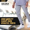 Ultra Performance Mens Fleece Cargo Joggers with Pockets, Athletic Bottoms for Men with Pockets - image 3 of 4