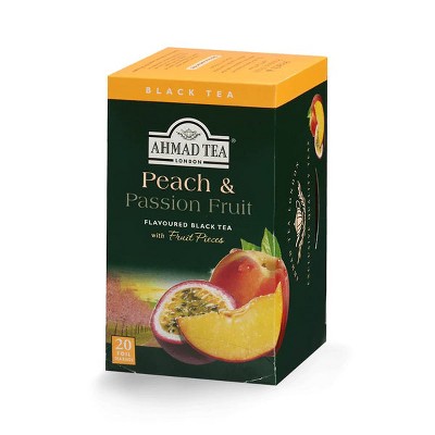 Ahmad Tea Peach and Passion Fruit Black Tea 20ct tea bags