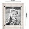 Americanflat Rustic Picture Frame with polished glass - Displays Textured Wood and Polished Glass for Wall and Tabletop - 2 of 4