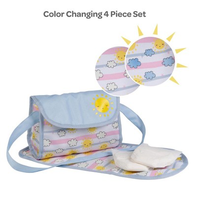 Adora Sunny Days Baby Doll Accessories Interactive, Color Changing & Water Activated Baby Doll Diaper Bag