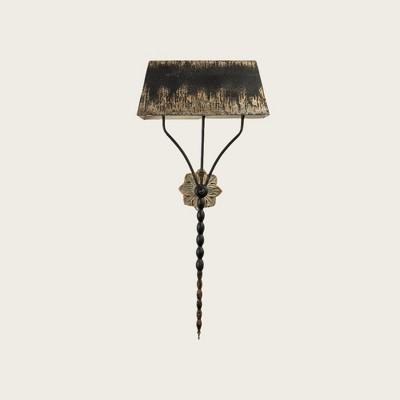 Country Style Wall Lamp, Shabby Chic Wall Light, Rustic Elegant Wall Sconces, Hand Carved Night Light
