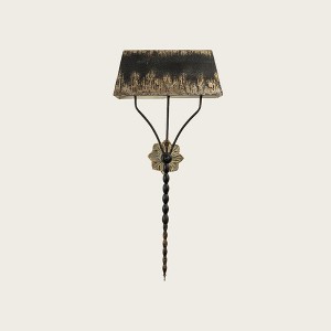 Country Style Wall Lamp, Shabby Chic Wall Light, Rustic Elegant Wall Sconces, Hand Carved Night Light - 1 of 4
