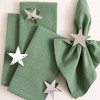 Design Imports Cotton Napkin Set/4, Loden Frost - 4 of 4