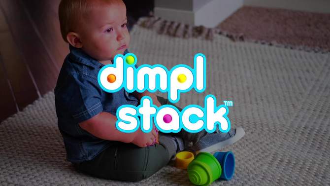 Fat Brain Toys Dimpl Stack Toy - 5 Stacking Cups, 2 of 7, play video