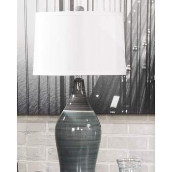 Set of 2 Niobe Table Lamps Gray - Signature Design by Ashley