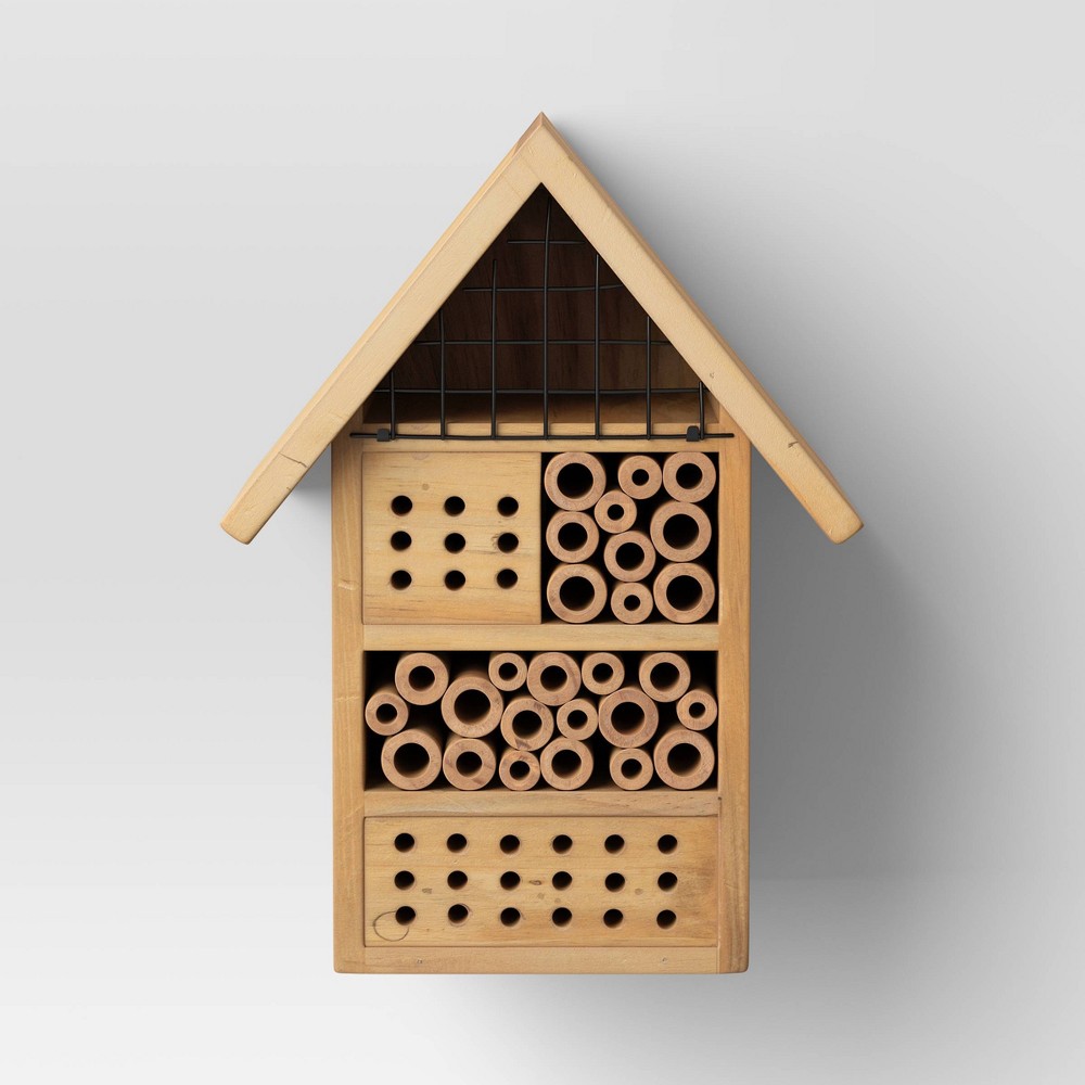 11.6" Wood Insect House Brown - Smith & Hawken