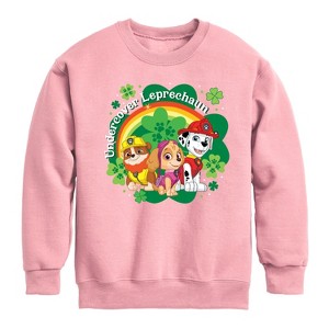 Boys' - Nickelodeon - Paw Patrol Graphic Long Sleeve Fleece Sweatshirt - 1 of 3