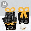 Big Dot of Happiness Give Thanks - Square Favor Gift Boxes - Thanksgiving Party Bow Boxes - Set of 12 - 3 of 4