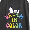 Women's - Peanuts - Dream In Color Graphic Racerback Tank - 2 of 4