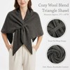 Wrapables Thick Wool Blend Triangle Winter Scarf Shawl for Women - 4 of 4