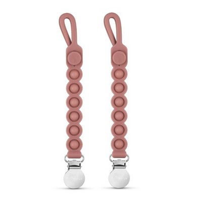POP Clip - Sensory Teething Bubble Pop Toy and Pacifier Clip Holder for Baby's and Toddler