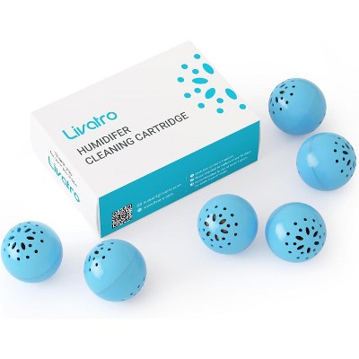 Livatro Humidifier Cleaning Ball, Fights Mold & Odor, Prevents Hard Water Build-Up, Eliminates White Dust, Works for All Humidifiers & Fish Tanks
