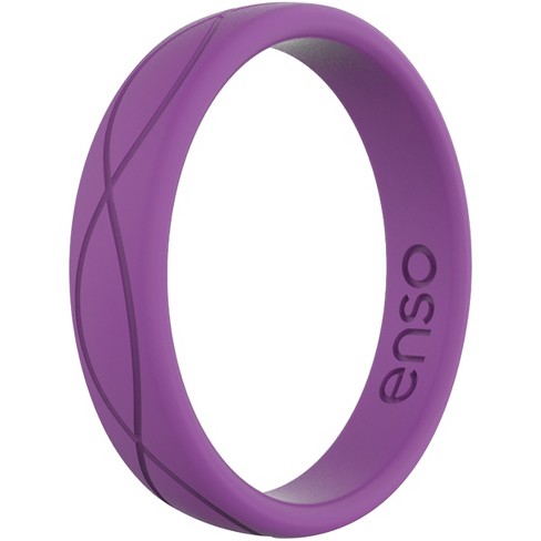 Enso Rings Women's Infinity Series Silicone Ring - Plum - 4 : Target