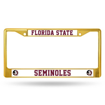 NCAA Florida State Seminoles Colored Chrome Frame