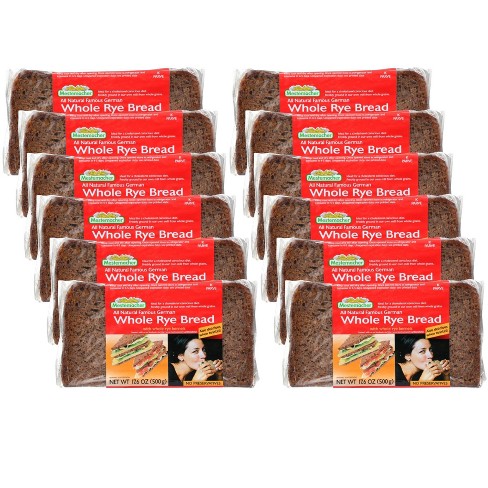 Mestemacher Whole Rye Bread With Whole Rye Kernels - Case Of 12/17.6 Oz ...
