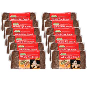 Mestemacher Whole Rye Bread With Whole Rye Kernels - Case of 12/17.6 oz