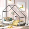 Streamdale Twin Size Wooden House Bed, Gray - 2 of 4