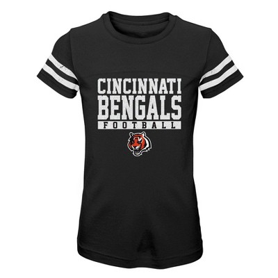 Cincinnati Bengals Youth Short Sleeve Pullover Hoodie - Heather Gray