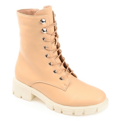 Journee Collection Womens Madelynn Lace Up Block Heel Booties