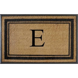 A1HC Rubber & Coir Flocked Doormat 30"x48", Anti-Shed, Heavy Duty for Front Door Monogrammed Mat - 1 of 4