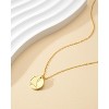 Molenia Zodiac Necklace for Women, 14K Gold Plated 925 Sterling Silver Coin CZ Pendant Dainty Constellation Horoscope Jewelry Gifts for Women - 3 of 4