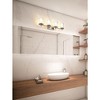 Grayson 4-Light Bath Vanity Light - Contemporary Steel Design with Clear Glass Diffuser - 4 of 4