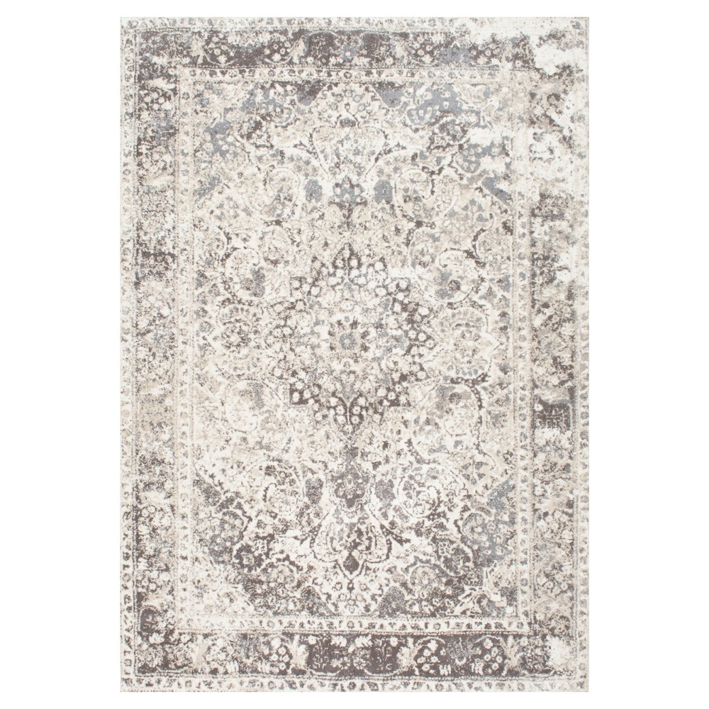5'x8' Vintage Verdell Medallion Area Rug Beige - nuLOOM