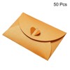 Unique Bargains Mini Envelopes Heart Clasp Cute Present Card Holder for Wedding Greeting Party 50Pcs - 3 of 4
