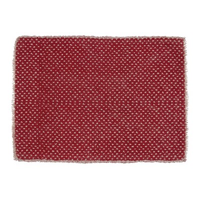 Split P Mini Dots Print Placemat Set - Red