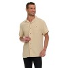 Super Triple Goose Men’s AIRFLOW Active Stretch Camp Collar Shirt – Short Sleeve, Lightweight, Breathable Button-Down Top - 4 of 4