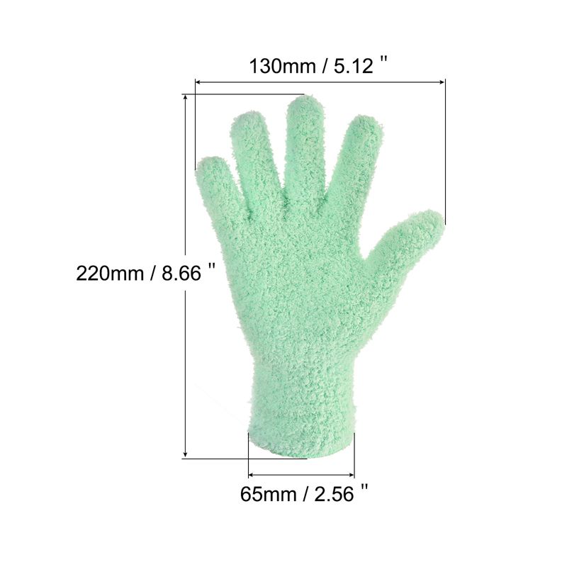 Unique Bargains Dusting Cleaning Gloves Microfiber Mittens for Cleaning Plant  Lamp Window, 2 of 7
