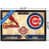 Trends International MLB Rivalries - St. Louis Cardinals vs Chicago Cubs Framed Wall Poster Prints - 3 of 4