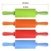 Unique Bargains Kitchen Silicone Heat-Resistant Stain-Resistant Non-Stick Rolling Pin 4 Pcs - 2 of 4