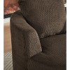 Lyngins Compressible Swivel Accent Chair with Wood Base,Upholstered Swivel Living Room Chair with Armrest,Faux Fur Sofa Chair for Bedroom - 4 of 4
