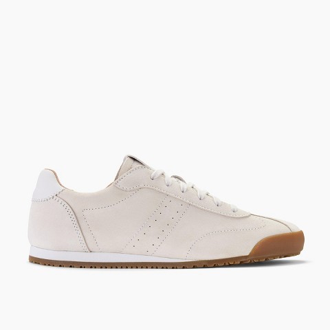 Обувь Clarks Womens Moritz Lo2 Off White Suede Shoes 8 Medium