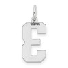 Black Bow Jewelry 14k White Gold, Jersey Collection, Medium Number 3 Pendant - 3 of 4