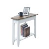 HomeStock Round End Table with Bottom Shelf, Elegant Side Table Featuring Curved Legs, Stylish Accent Table for Living Room Storage - 3 of 4