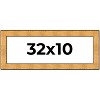 PosterPalooza | Panoramic Embellished Gold Picture Frame - UV Acrylic, Foam Board Backing, Hanging Hardware - 2 of 4