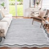 Area Rug, Washable Rug ¨C Scalloped Modern Solid Low Pile Carpet Non Slip Non Shedding Ultra Soft for Living Room Bedroom Nursery Office Dining Room - 4 of 4