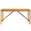 vidaXL Patio Dining Table, 59.1"x35.4"x29.1" Solid Wood Acacia - 3 of 4