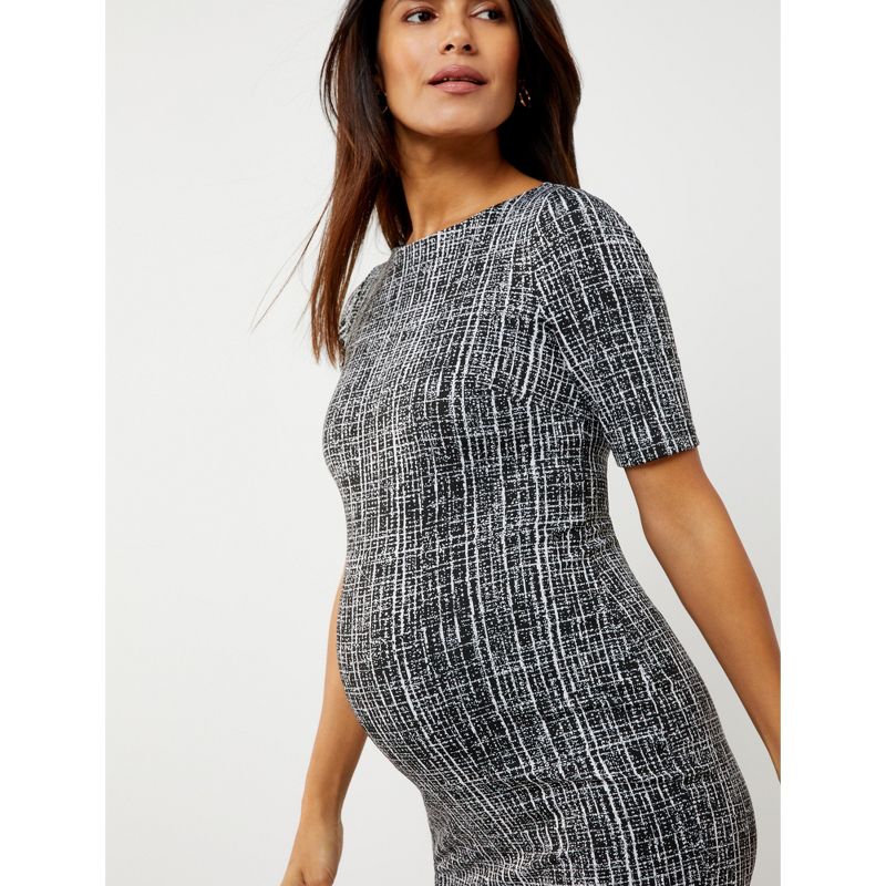 Textured Bodycon Maternity Dress | A Pea in the Pod, 6 of 8