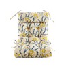 ARTPLAN Patio Chair Cushions Combined Seat and Back,Tufted Outdoor Swivel Chair Cushion with Tie,44"x20"x4"，1 Count,Floral - 3 of 4