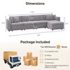 Gymojoy 71"/99.3"/118.1" Loveseat Cloud Sofa Modular Sectional Couch with Deep Seat for Living Room - 2 of 4