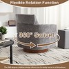 MOONMISS 360 degree rotation design,soft and comfortable chenille fabric,ergonomic design of the living room chair - 4 of 4
