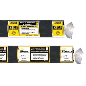 DeWitt 250 Foot Weed Barrier Fabric and 300 Feet Sunbelt Weed Barrier Fabric - 1 of 4